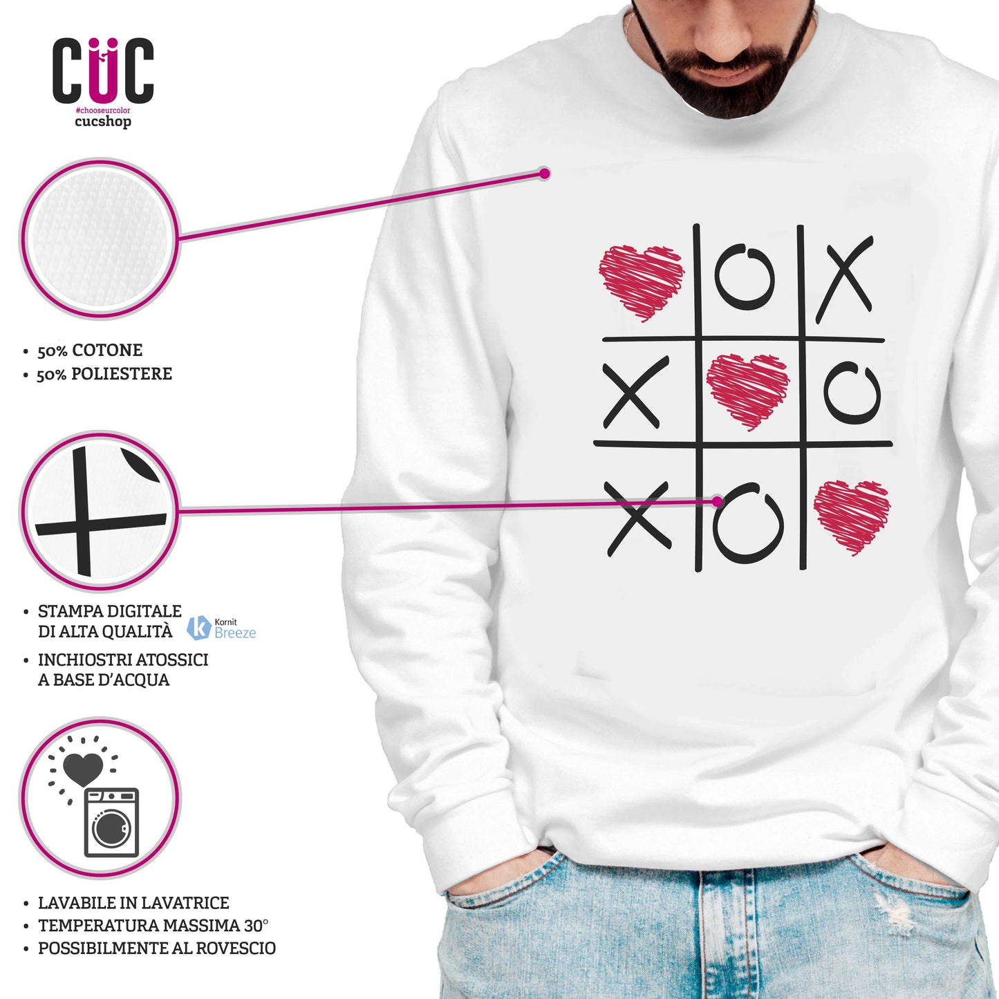 CUC GIROCOLLO SAN VALENTINO LOVELY TRIS - Unisex #chooseurcolor