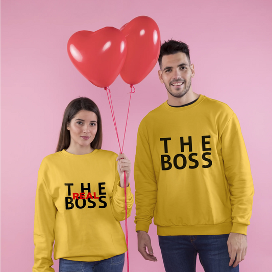 CUC GIROCOLLO SAN VALENTINO THE BOSS - THE REAL BOSS - REGALO PER COPPIA - UNISEX #chooseurcolor