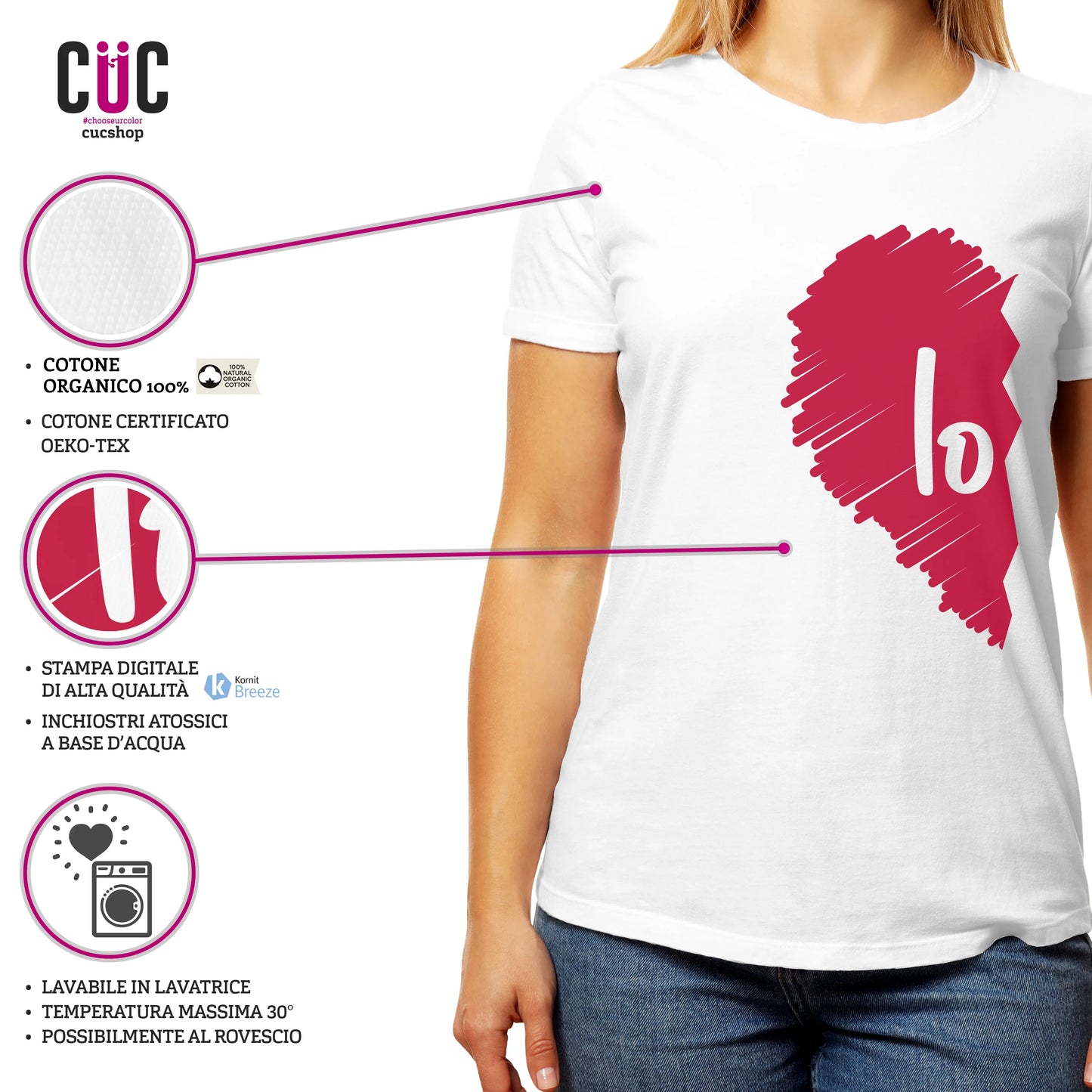 CUC T-SHIRT SAN VALENTINO LOVE - REGALO PER COPPIA -  #chooseurcolor