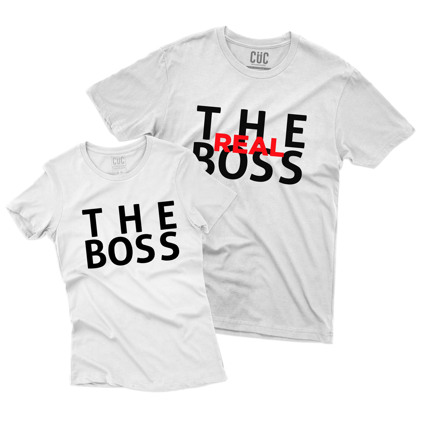 CUC T-SHIRT SAN VALENTINO THE BOSS - THE REAL BOSS - REGALO PER COPPIA -  #chooseurcolor