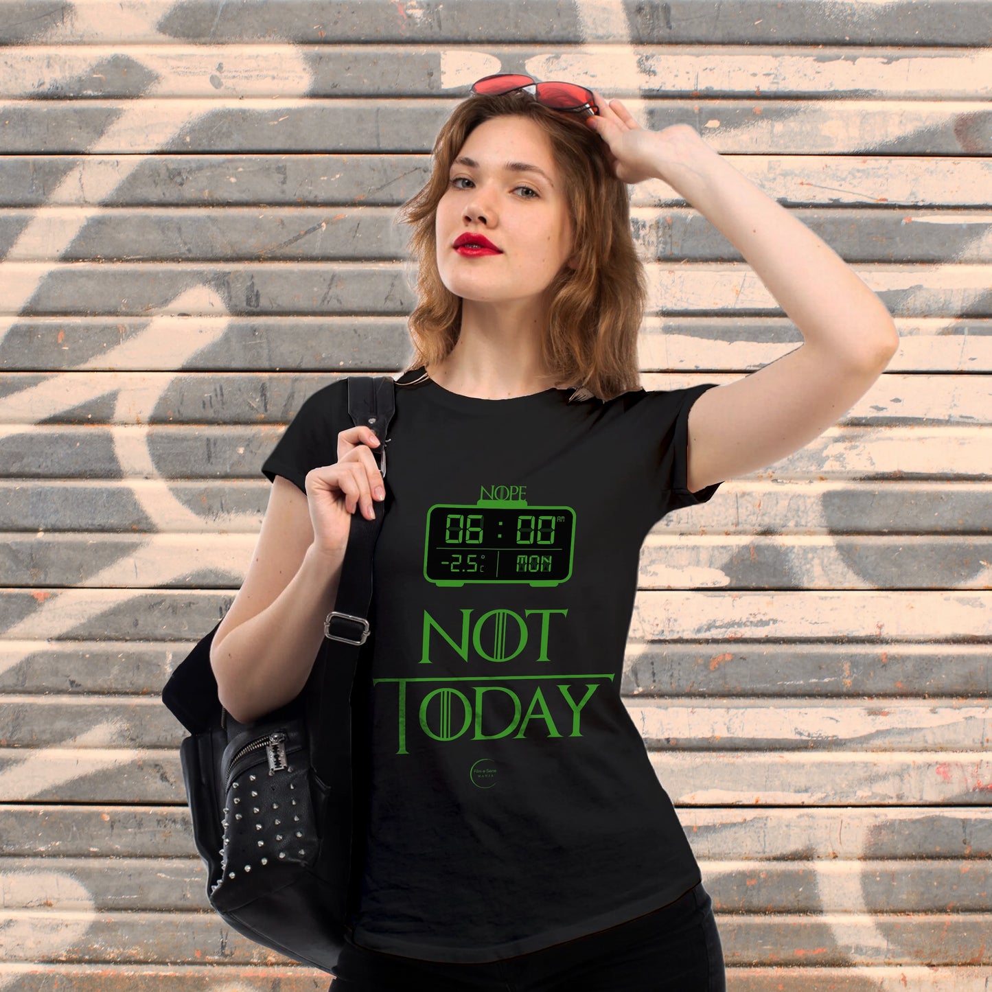 CUC T-SHIRT FILM E SERIE MANIA - NOPE NOT TODAY GAME OF THRONES - SERIE TV #chooseurcolor