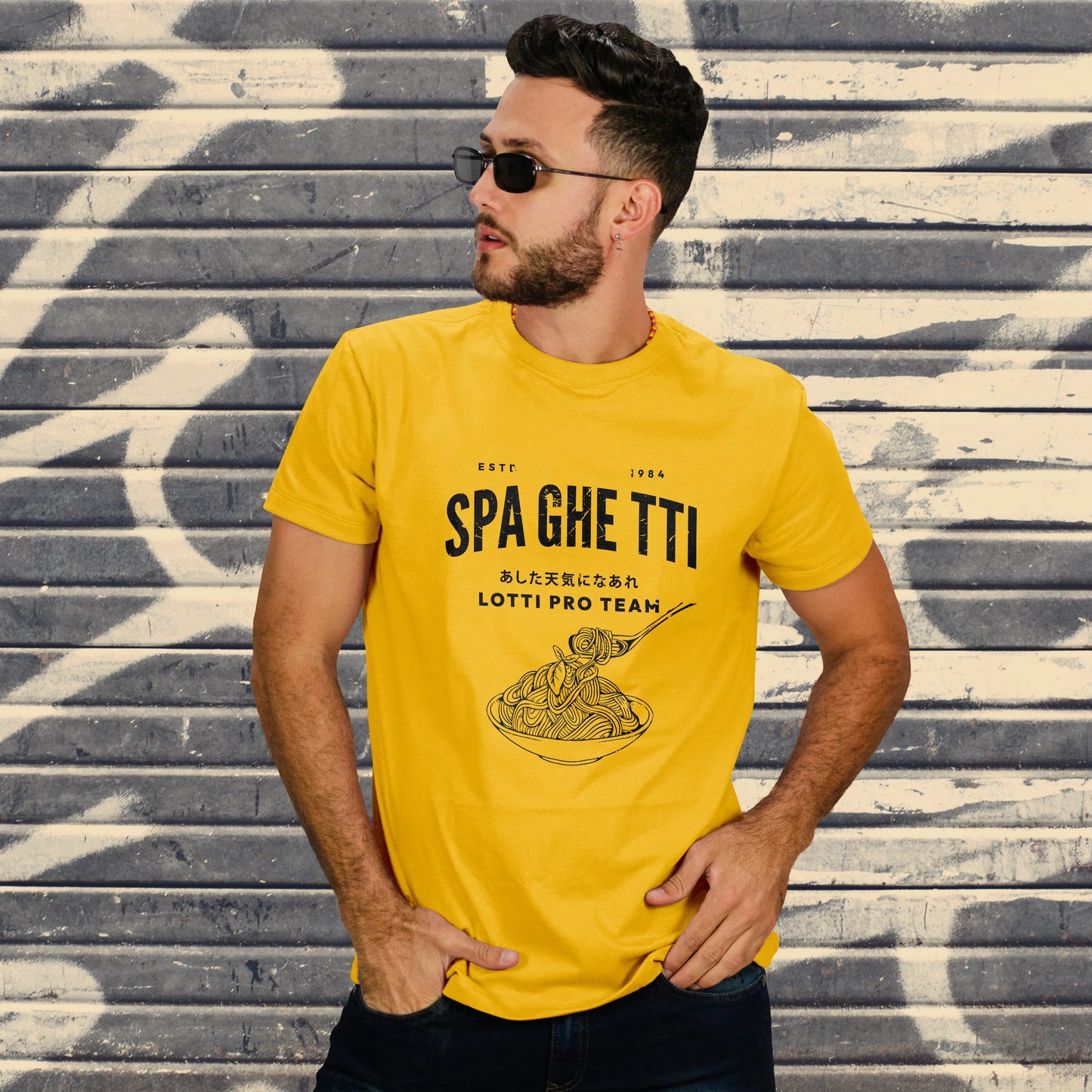 CUC T-SHIRT SPAGHETTI TEAM - LOTTI - TUTTI IN CAMPO CON LOTTI - ANIME MANGA #chooseurcolor