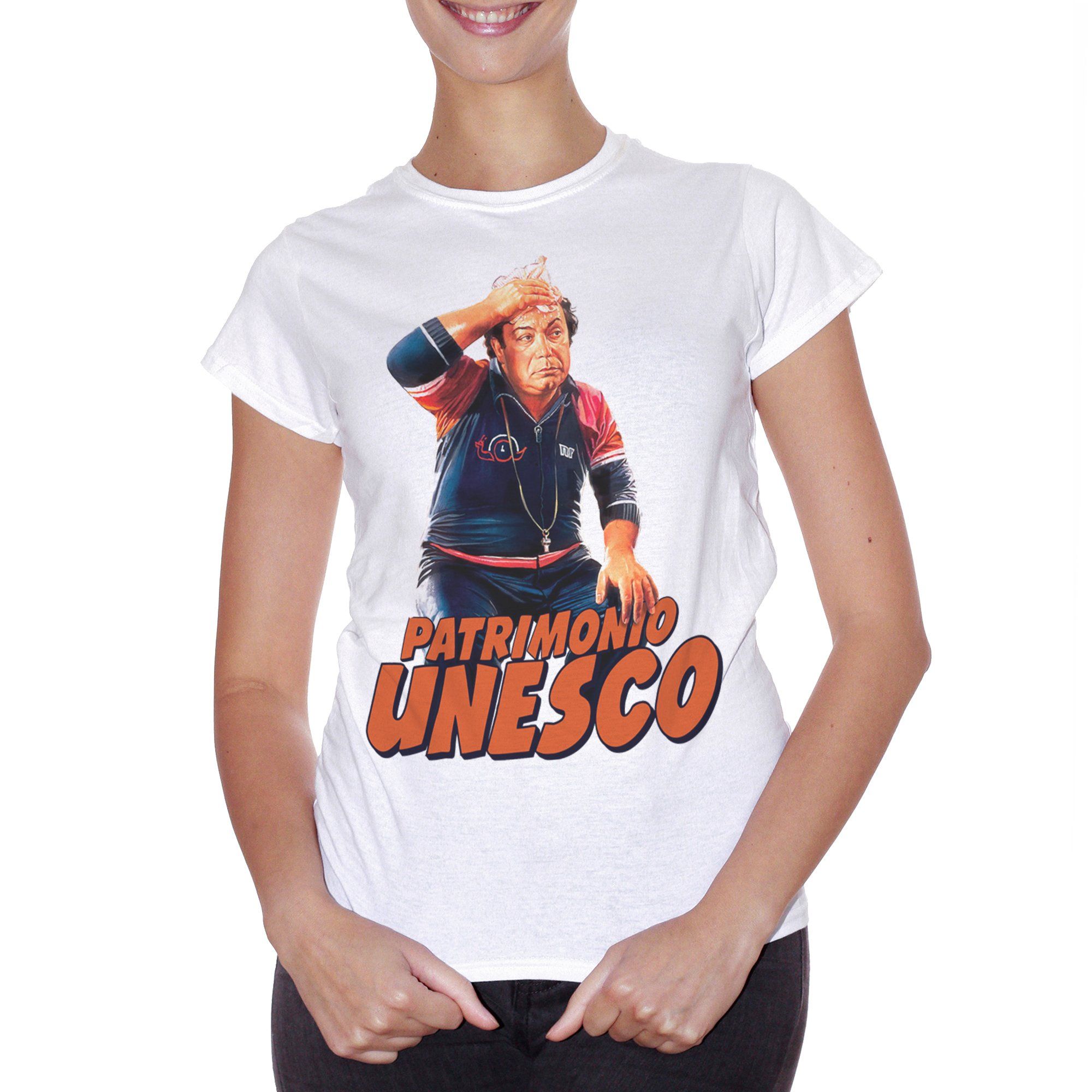 T Shirt Lino Banfi Unesco Patrimonio Allenatore Nel Pallone FILM