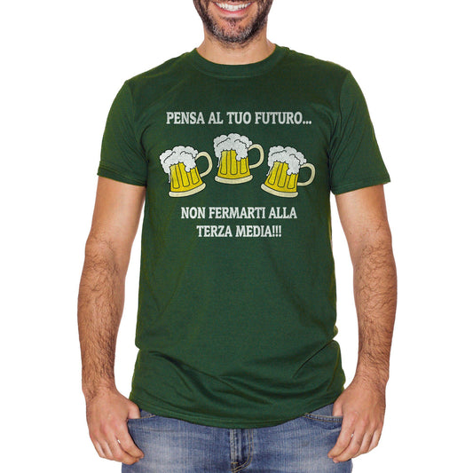 Dark Slate Gray T-Shirt Birra Frase Divertente Bevute Non fermarti - Funny Choose ur color CucShop