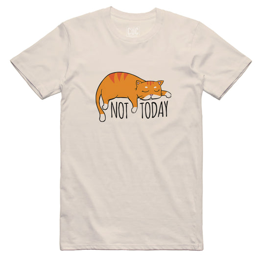 CUC T-Shirt Lazy Cat - Not Today - Procrastinare  #chooseurcolor - CUC chooseurcolor